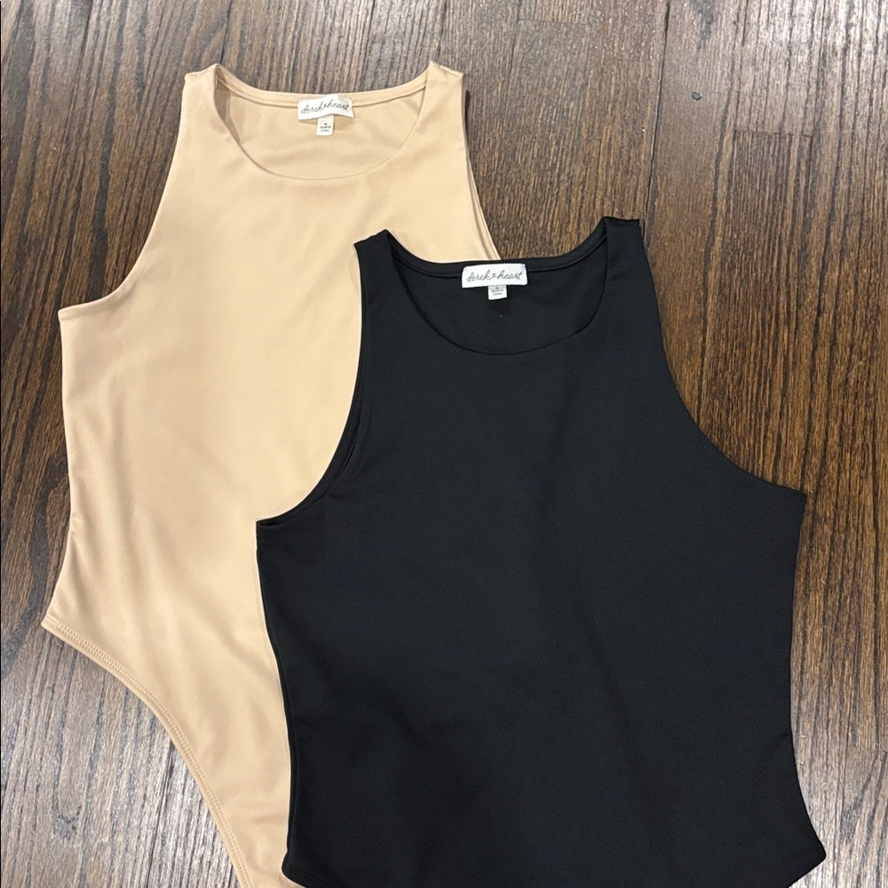 Derek Heart Black and Nude Bodysuit bundle size medium - Picture 2 of 3
